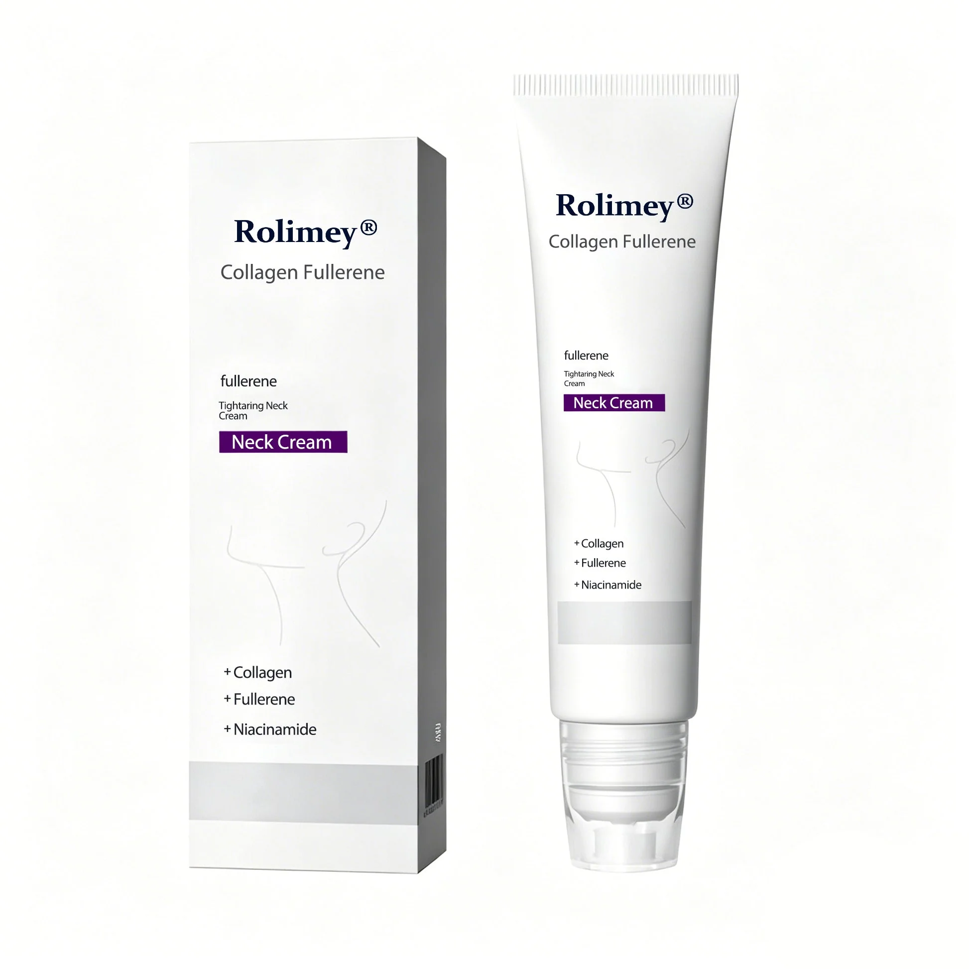 🪄 Rolimey® Neck Firming Roller Cream ✨| Collagen & Hyaluronic Acid Anti-Ageing Cream for Wrinkles, Sagging Skin & Double Chin